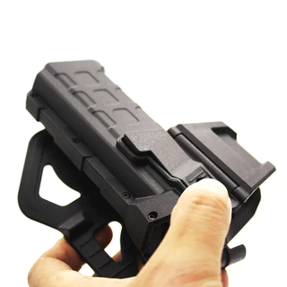 【จัดส่งรวดเร็ว】ซองอุปกรณ์สวมภายนอก สำหรับ Sig Sauer P320 วัสดุโพลิเมอร์ สำหรับมือขวา มีระบบปลดเร็ว สีดำ