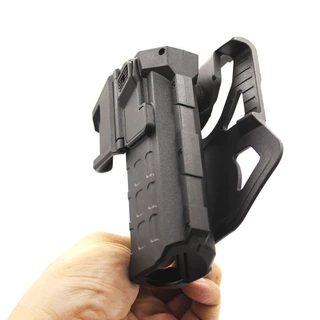 【จัดส่งรวดเร็ว】ซองอุปกรณ์สวมภายนอก สำหรับ Sig Sauer P320 วัสดุโพลิเมอร์ สำหรับมือขวา มีระบบปลดเร็ว สีดำ