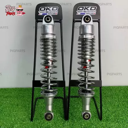 โช๊คหลัง OKD (BlackBoom หูหลบบังโซ่ Waveเก่า-2018 )Suzuki /วาฬ/pigparts/125R/125r/125x/ubox/NovaR/บังลม/หัวเถิก/dt100