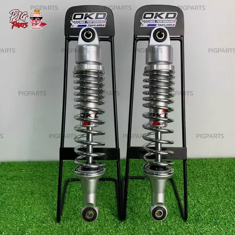 โช๊คหลัง OKD (BlackBoom หูหลบบังโซ่ Waveเก่า-2018 )Suzuki /วาฬ/pigparts/125R/125r/125x/ubox/NovaR/บังลม/หัวเถิก/dt100