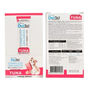 DeliSci Adult Cat Mousse 1 กล่อง บรรจุ 30 ชิ้น แมวเลียโภชนาการครบถ้วน 5 สูตร