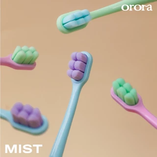 [ 3 ด้าม 🔥 ] ORORA MIST แปรงสีฟัน Nano-Soft ขนแปรง 10,697 เส้น แปรงสีฟันขนนิ่ม ถนอมเหงือก ไม่ระคายเคือง อ่อนโยน