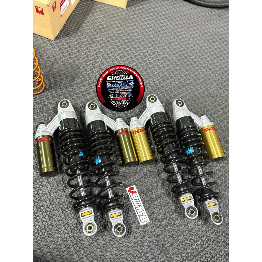 โช๊คหลังShowa CB1300 (ป๋องเทา) CB1300 Sp (ป๋องทอง) ขนาด 13.5 (340mm) โช๊คใส่Wave(เวฟ) แว่นShowa