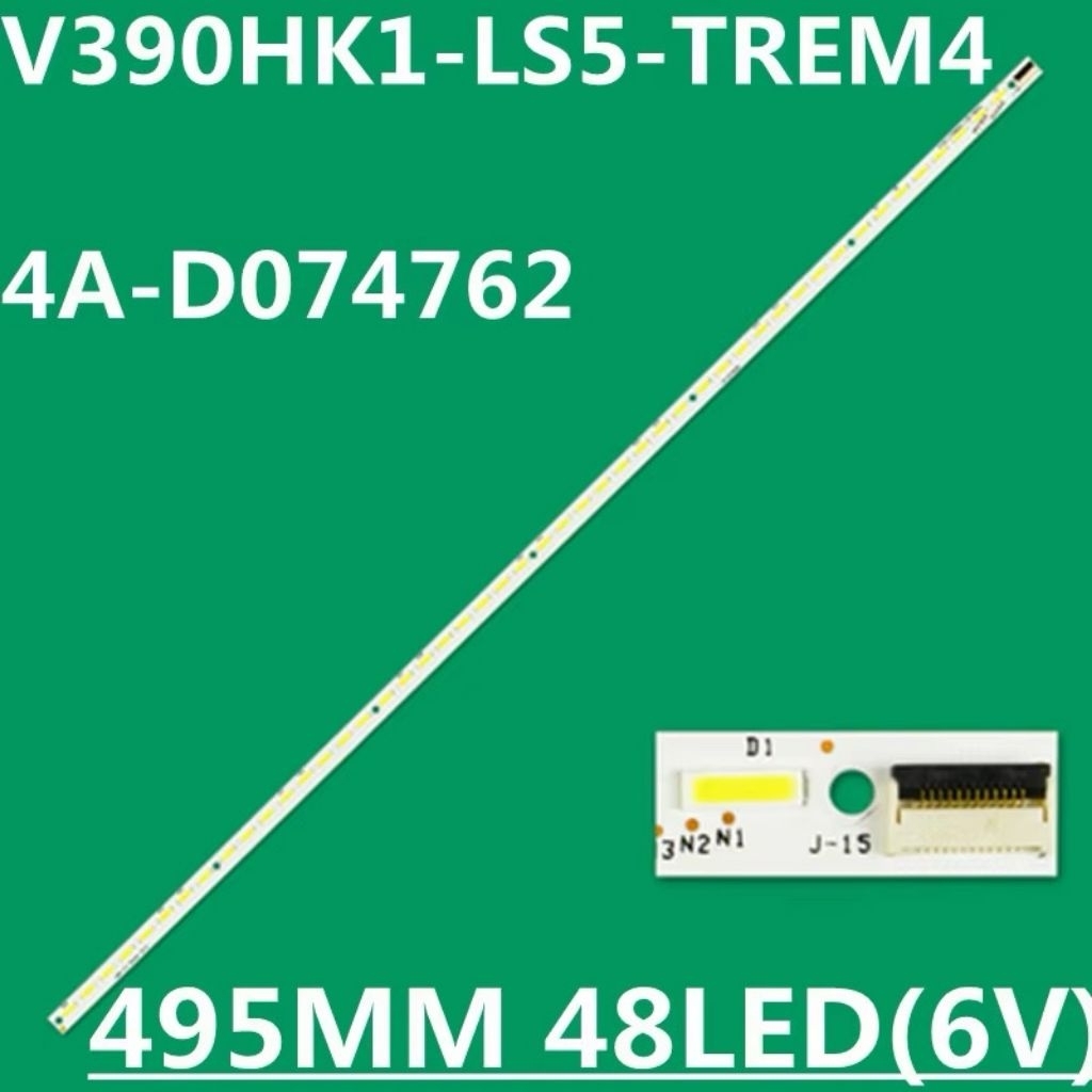 Panasonic TH-L39EM5T495mm LED strip 48leds V390HK1-LS5-TREM4 E117098 For Hisense LE39A720 LED39K300J