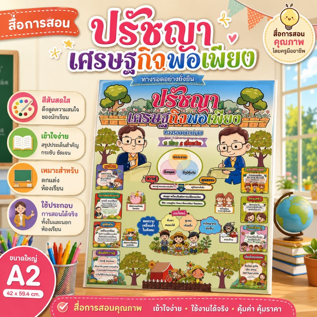โปสเตอร์เศรษฐกิจพอเพียง a3