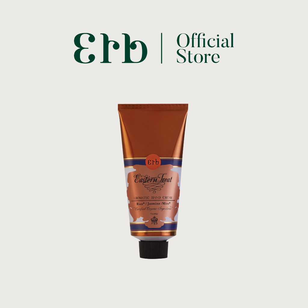 Erb Eastern Treat Aromatic Hand Cream 75g ครีมบำรุงผิวมือและเล็บ กลิ่นครีมข้าว จัสมิน มิ้นท์ มือนุ่มชุ่มชื้น น่าสัมผัส