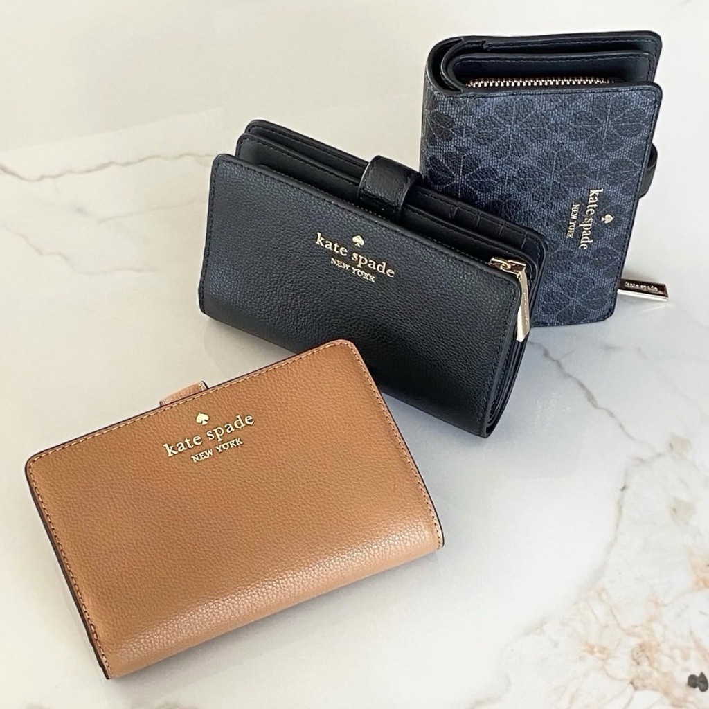 KATE SPADE natalia Medium Compact Bifold Wallet (กปต.2พับกลาง) มีสีให้เลือก