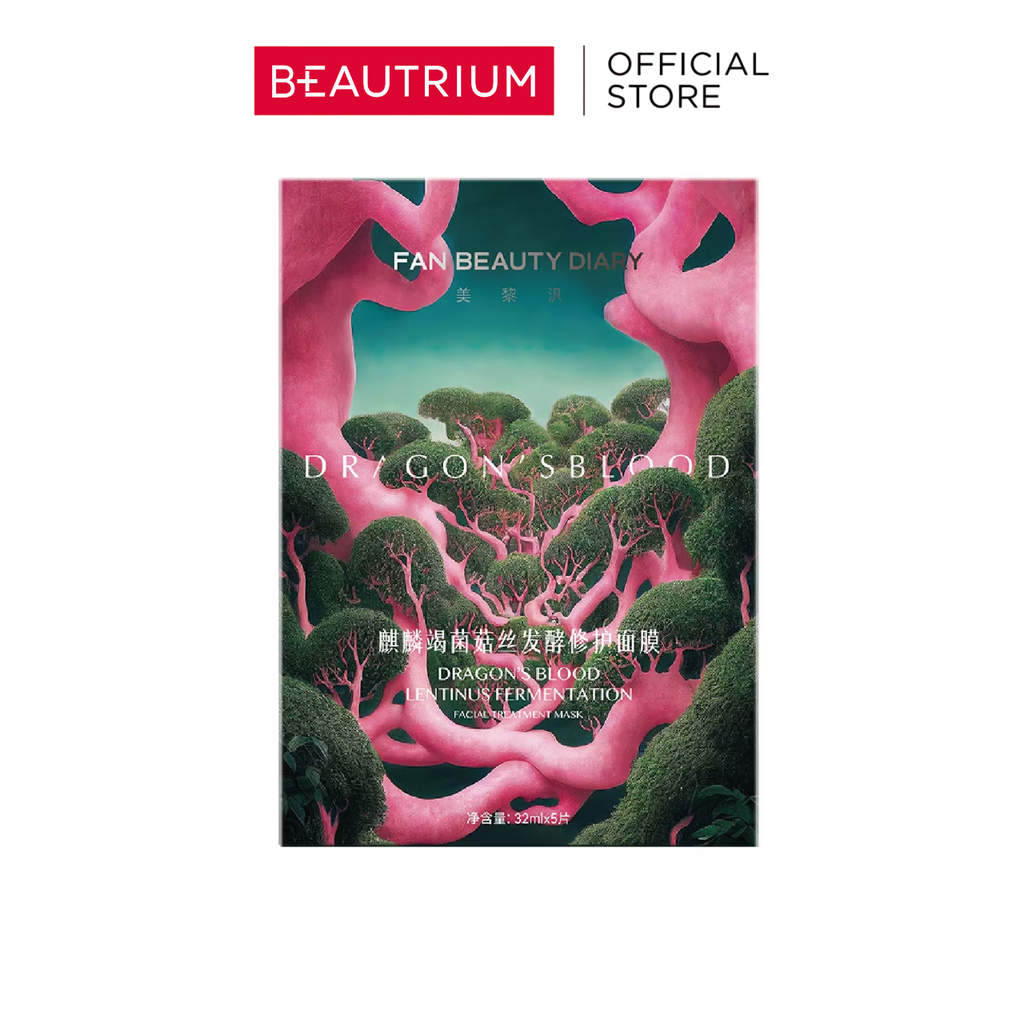 FAN BEAUTY DIARY Dragon'S Blood Lentinus Fermentation Facial Treatment Mask มาส์ก 32mlx5