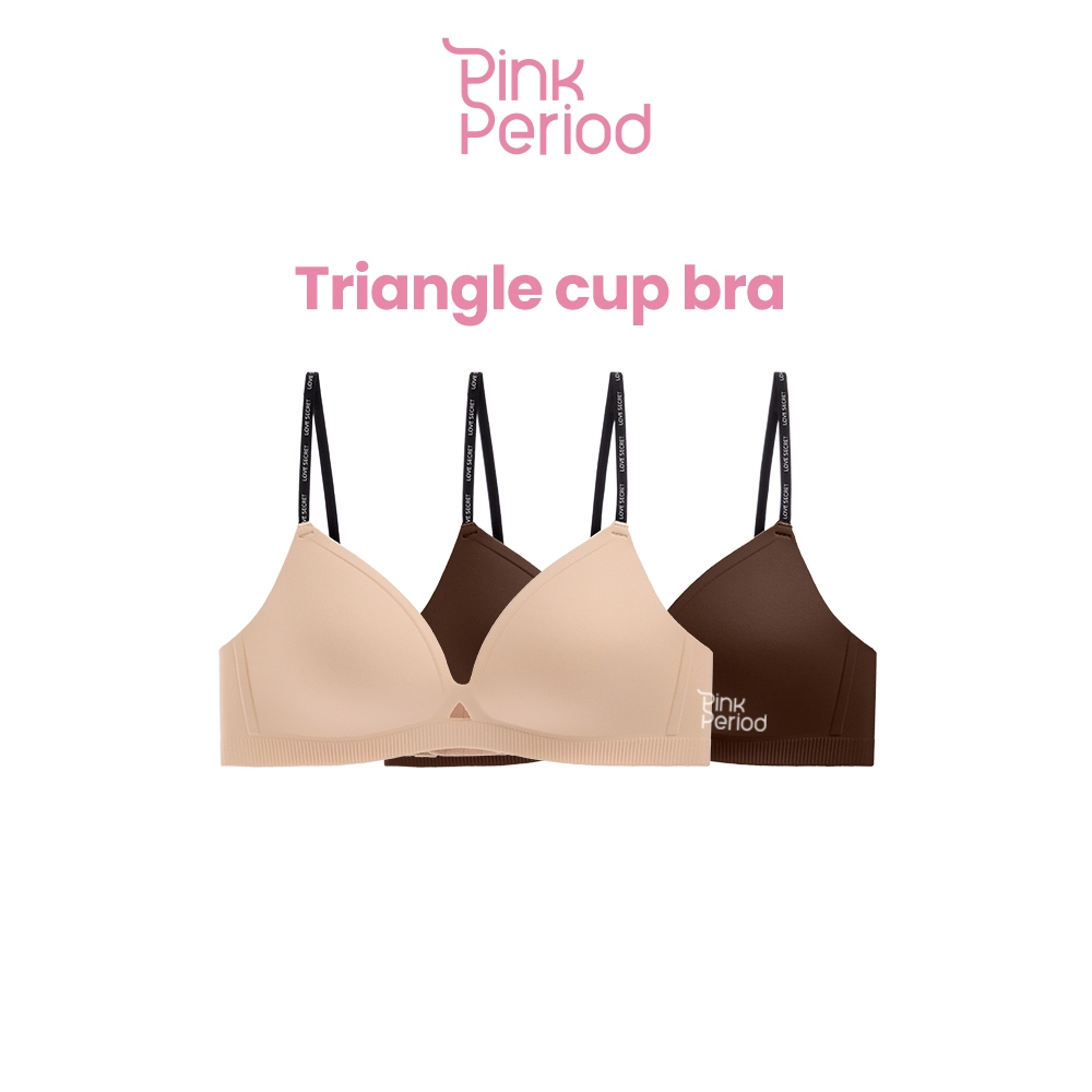 Pink Period เจลลี่บรา บราไร้ขอบ ชุดชั้นในผู้หญิง เสื้อในดันทรง เสื้อใน ผ้านุ่มใส่สบายมาก ใส่สบาย ระบายอากาศ
