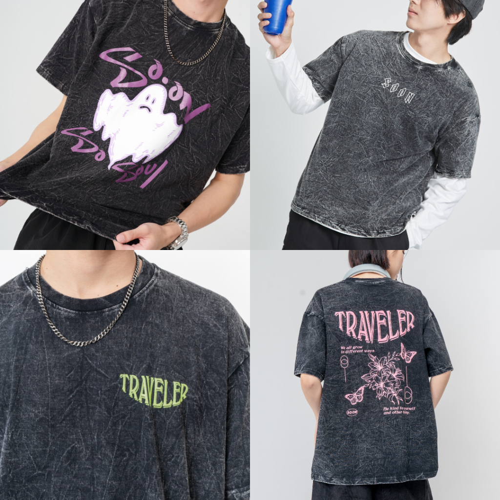 🌴SO.ON เสื้อฟอก Oversize รุ่น Bleach