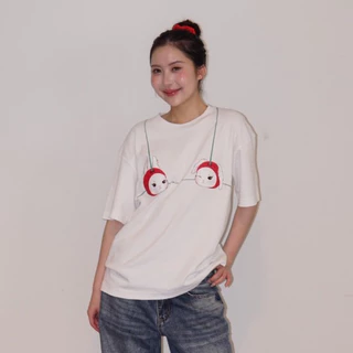 HausofJane - Cherry Bunny Oversized Tee เสื้อโอเวอร์ไซซ์กระต่ายเชอร์รี่