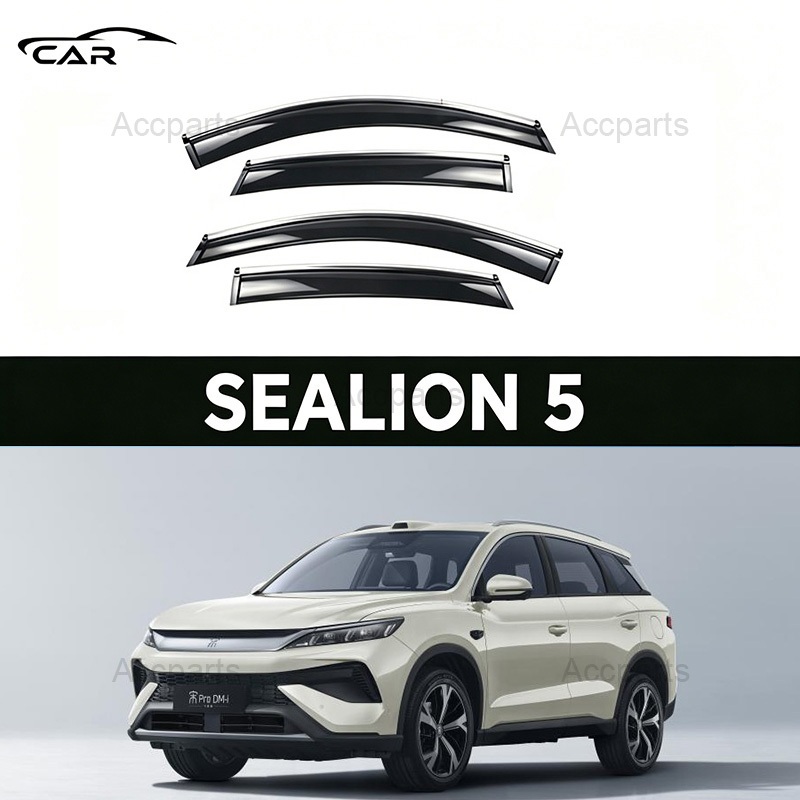 【จัดส่งจากกรุงเทพ】BYD SEALION 5【2026-ปัจจุบัน】แจ้งเตือนกันฝน ที่ทำจากอะคริลิคหนา ปกป้องจากฝนและแดด โ