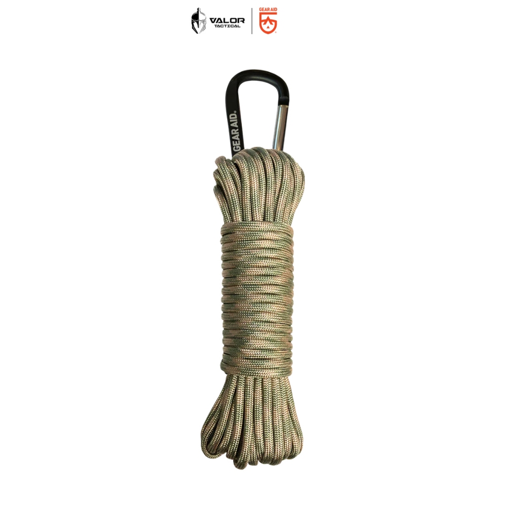 Gear Aid - Heavy-Duty 550 Paracord เชือกพาราคอร์ด ขนาด 4 มม. ไนลอน 100% ทนทาน