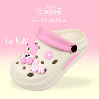 รองเท้าหัวโตเด็กพื้นนุ่มลายหมี พื้นหนา 3 cm Marco Pony รุ่น MP 2190B กันลื่น มี 6 สี