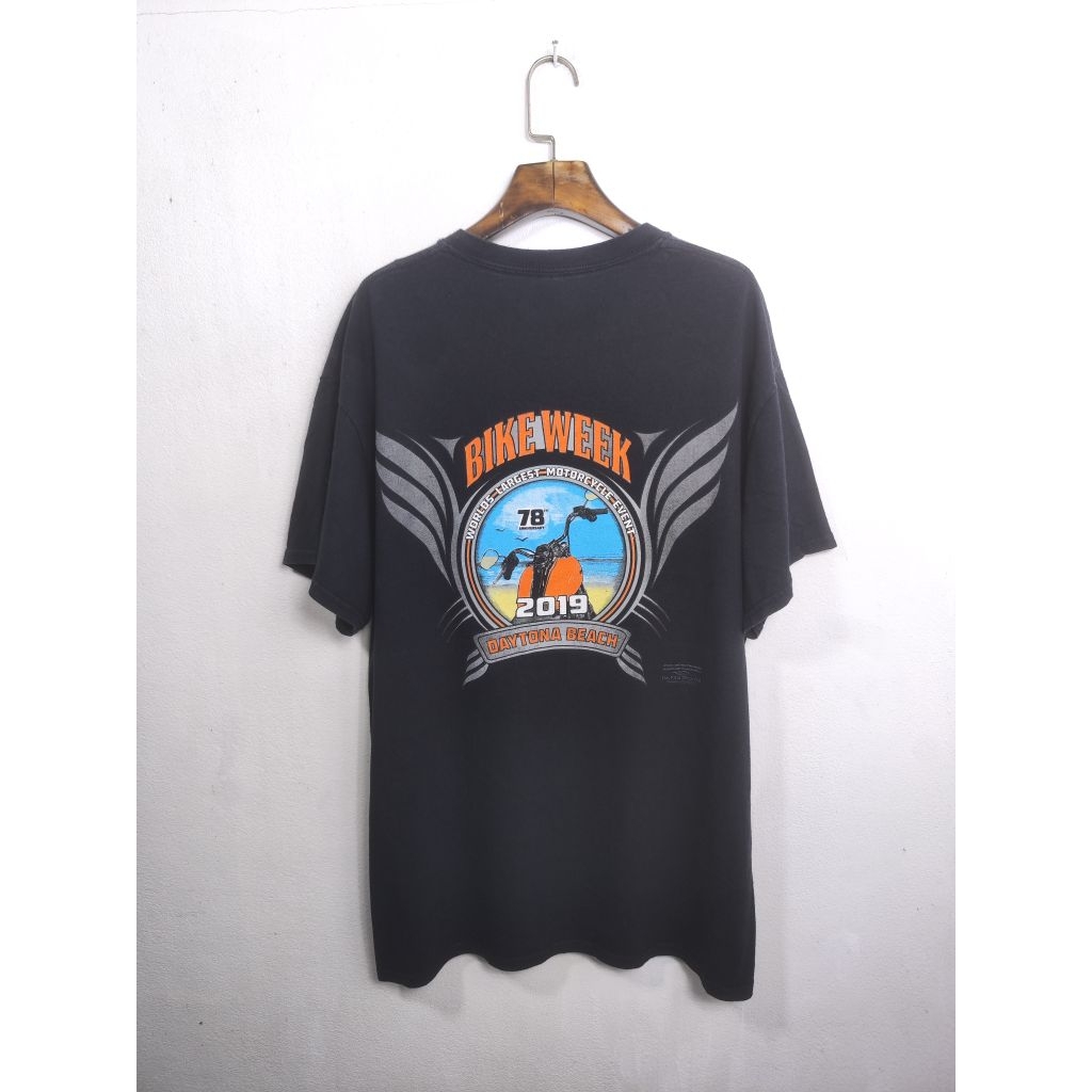 เสื้อยืดมือสอง BIKE WEEK ตอกปี 2019 อก 42 ยาว 28 นิ้ว #621