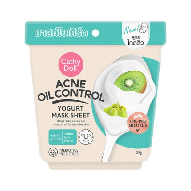 Cathy Doll Acne Oil Control Yogurt Mask Sheet 25 g.
