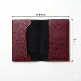 [สลักชื่อฟรี] BUSY ELLIE ปกพาสปอร์ต หนัง PU ลาย Saffiano ใส่บัตรได้