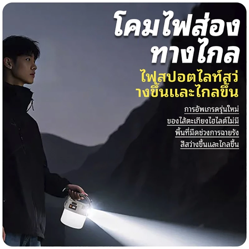 โคมไฟแคมป์ปิ้ง พลังงานแสงอาทิตย์ ไฟแคมป์ปิ้ง กันน้ำ โคมไฟฉุกเฉินแบบพกพา ไฟฉุกเฉิน โคมไฟตั้งแคมป์ thumbnail 5