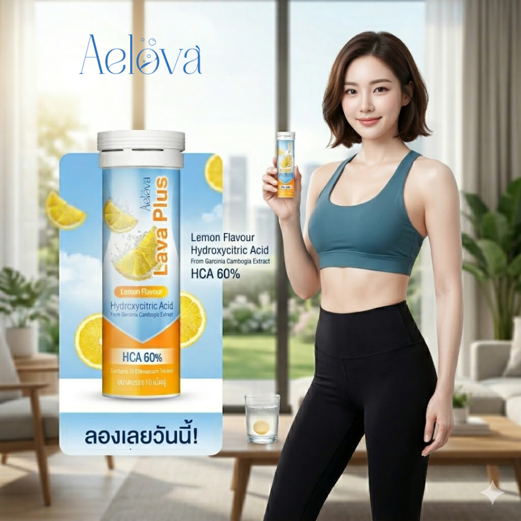 AELOVA LAVA PLUS (1 หลอด)  ของแท้ 100% เม็ดฟู่ลละลายน้ำ