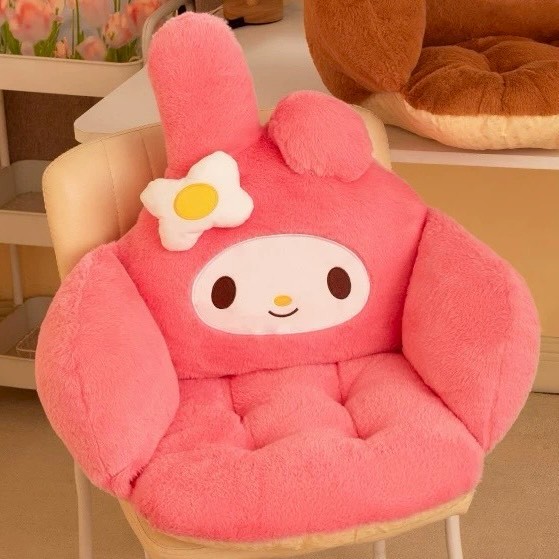 ส่งจากไทย เบาะรองนั่ง MyMelody มายเมโลดี้ ชมพู ที่พิงหลัง น่ารัก ช่วยลดอาการเมื่อย 64025