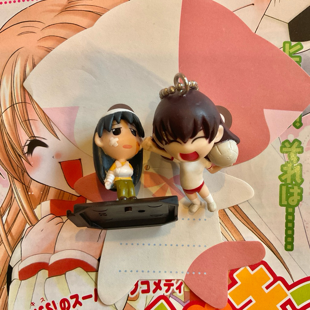 ( งานญี่ปุ่นมือสอง ของแท้ ) พวงกุญแจ โมเดล Azumanga Daioh โรงเรียนป่วน นักเรียนเป๋อ