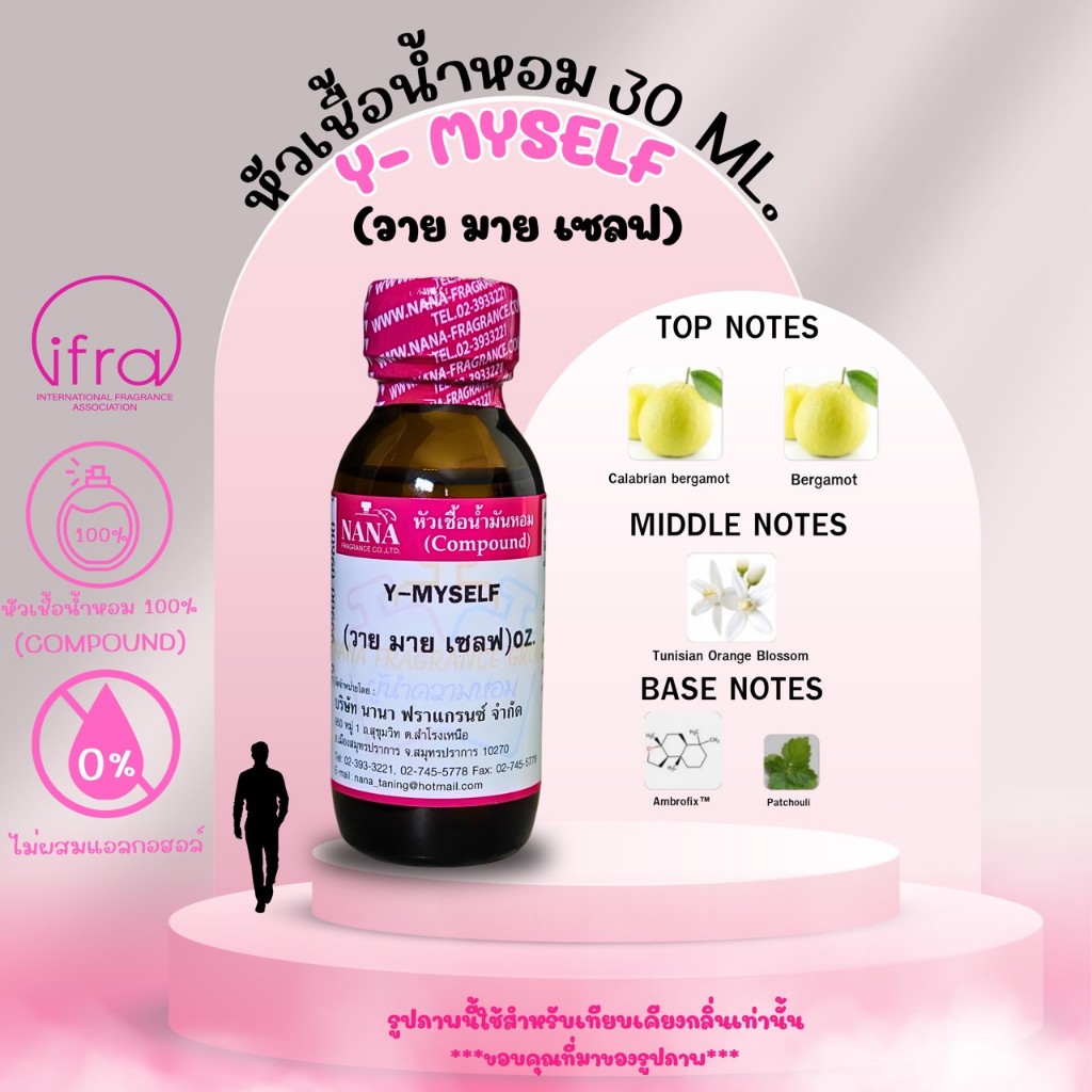 หัวเชื้อน้ำหอม 100% กลิ่นวาย มาย เซลฟ(Y-MYSELF)