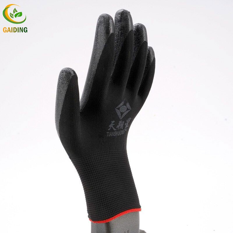 GAIDING-ถุงมือไนล่อน กันนํ้ามัน กันน้ำ กันบาด กันลื่น เคลือบPU ถุงมือยางพารา