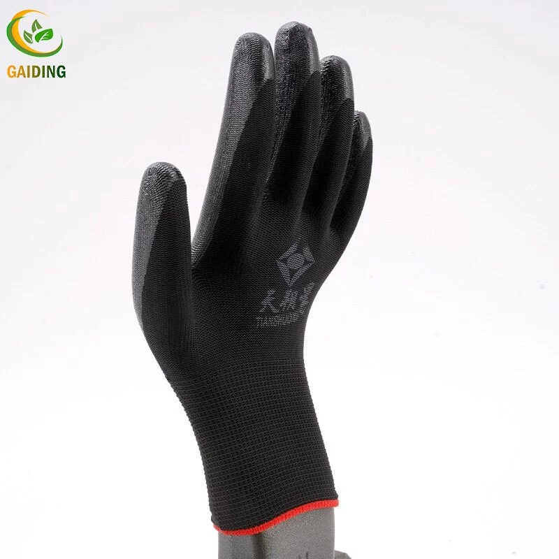 GAIDING-ถุงมือไนล่อน กันนํ้ามัน กันน้ำ กันบาด กันลื่น เคลือบPU ถุงมือยางพารา