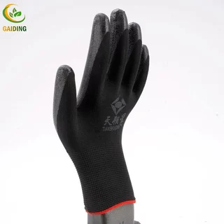 GAIDING-ถุงมือไนล่อน กันนํ้ามัน กันน้ำ กันบาด กันลื่น เคลือบPU ถุงมือยางพารา