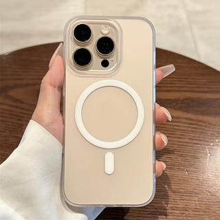 CrashStar หมอกน้ำแข็ง แม่เหล็ก ผิวด้านแบบแข็งบางเฉียบเคสโทรศัพท์ Phone Case For iPhone 17 16 15 14 13 12 11 Pro Max Plus