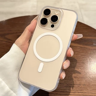 CrashStar หมอกน้ำแข็ง แม่เหล็ก ผิวด้านแบบแข็งบางเฉียบเคสโทรศัพท์ Phone Case For iPhone 17 16 15 14 13 12 11 Pro Max Plus