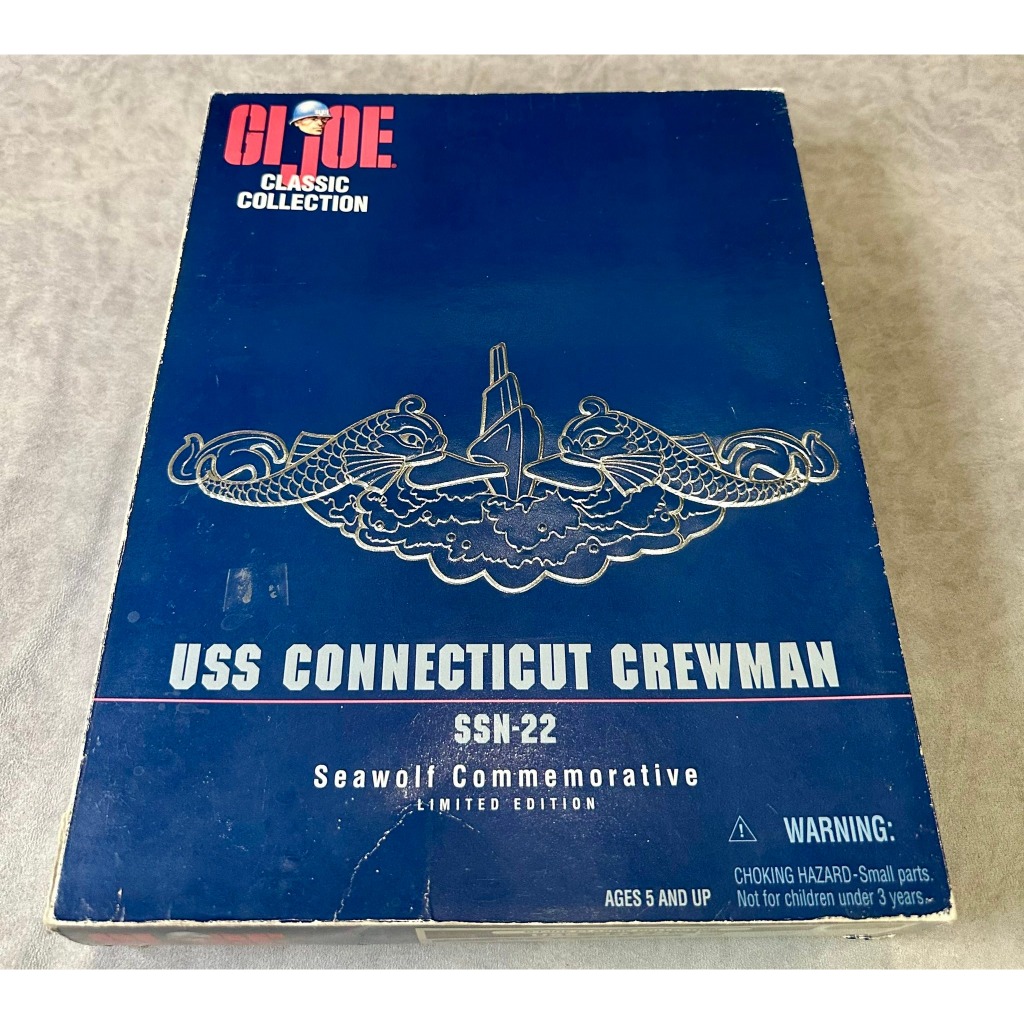งานสะสมโมเดลวางโชว์   GI Joe Classic Collection USS Connecticut Crewman SSN-22 1998 Kenner