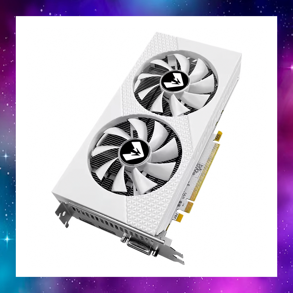 VGA (การ์ดแสดงผล) AISURIX RX580 580 8GB AMD RADEON GDDR5 256 BIT 2048SP WHITE ใช้งานปกติ