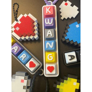 พวงกุญแจ KEYCAP 3D PRINT DIY 6 ช่อง