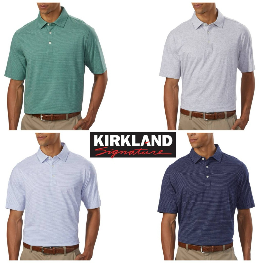 เสื้อโปโลแขนสั้นKIRKLAND SIGNATURE PIMA COTTON POLO
