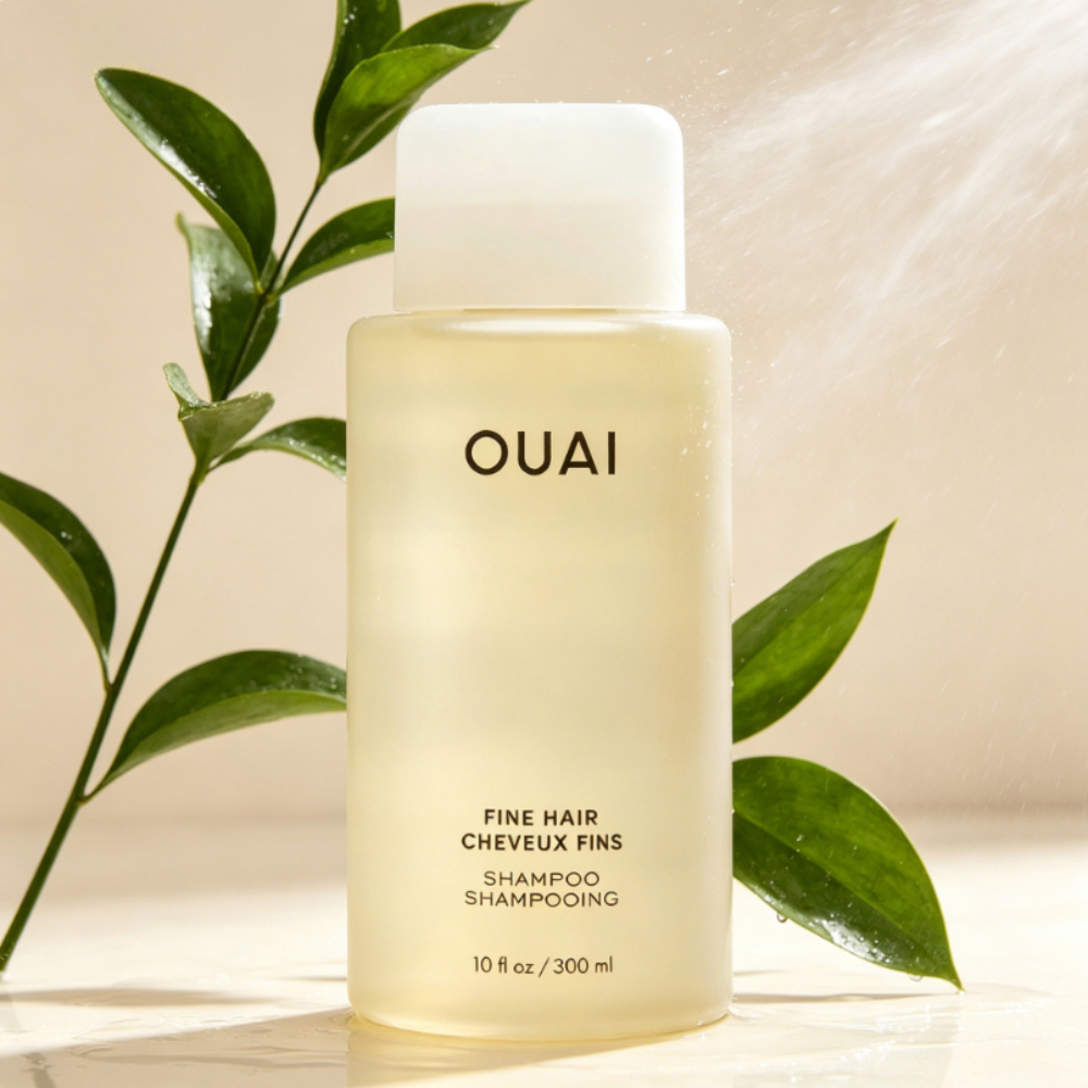 OUAI แชมพูผมบาง 295ml ไบโอติน+เคราติน เพิ่มวอลลุ่ม บำรุงผมให้แข็งแรง ไม่มีซัลเฟต