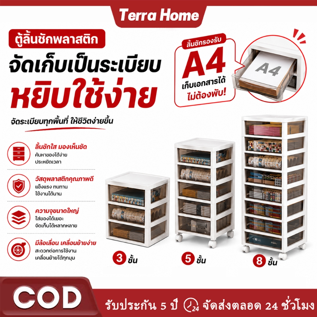 💥จัดส่งที่รวดเร็ว💥 ตู้เก็บเอกสาร ตู้ลิ้นชัก ติดป้ายเก็บเอกสารได้ ชั้นวางจัดระเบียบ ลิ้นชักเอนกประสงค์ ชั้นเก็บเอกสาร