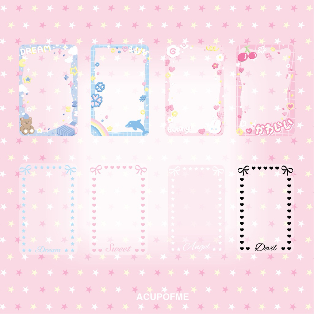 frame card รวมเฟรมการ์ดใส