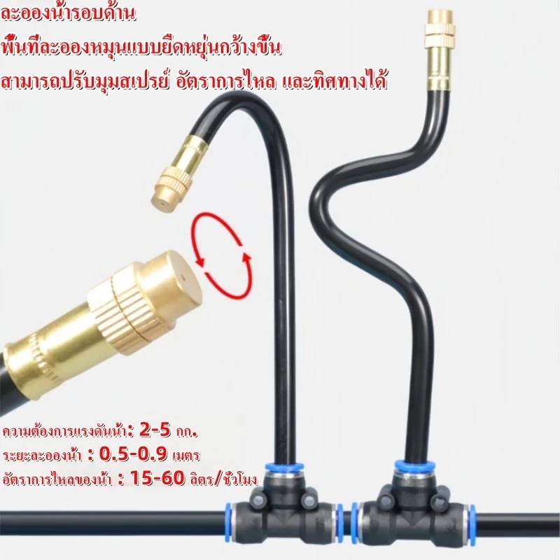 ชุดพ่นหมอกรดน้ำสวน ปรับทิศทางได้ thumbnail 5