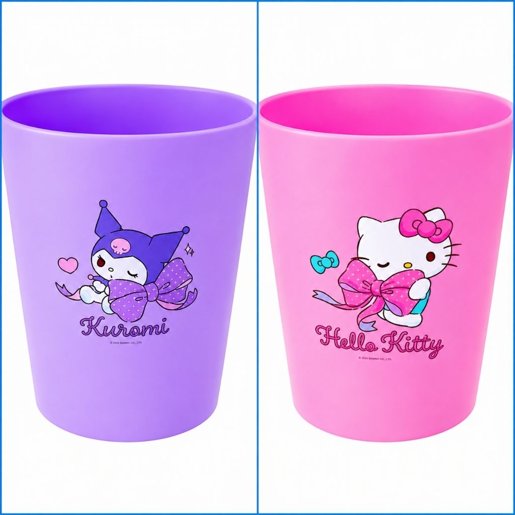 🎀 ถังขยะ Sanrio ลิขสิทธิ์แท้ ขนาด 22x22x25 ซม. น่ารักเกินต้าน