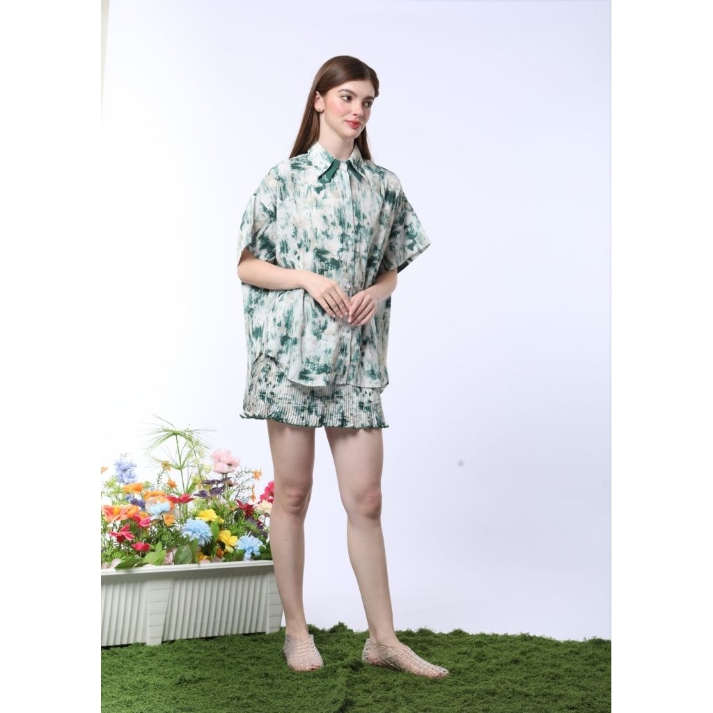 HAPPY GO AROUND ลาย Deep Green Marble