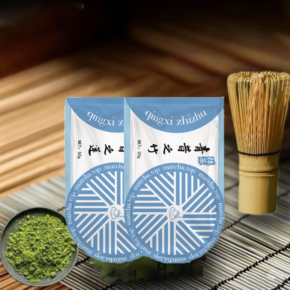 2026NEWแบรนด์ดังจากQingxi Zhizhu Qingxi Zhilian ผงมัทฉะ แบบกระปุก 35 g. แบบซอง 50 g.Matcha. ผงมัทฉะ 2แบบ