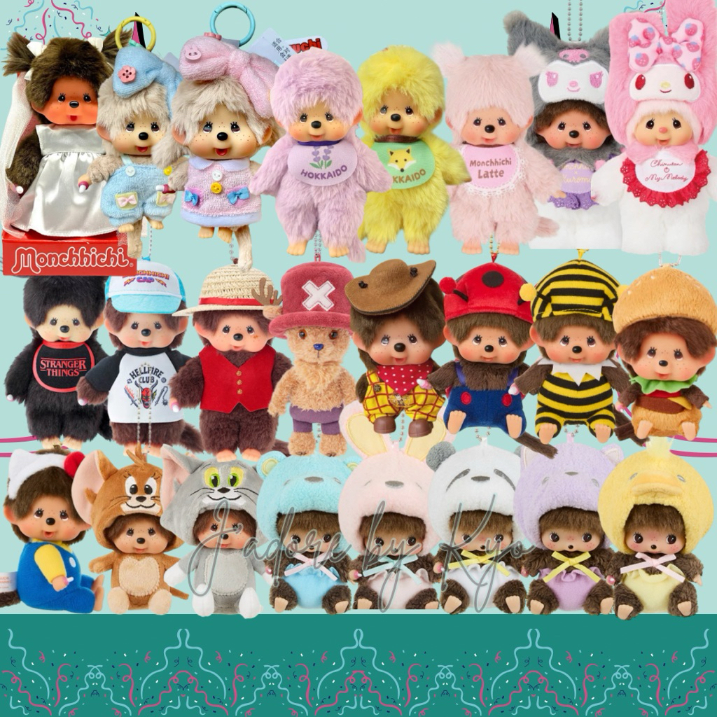 🌈🇯🇵 พร้อมส่งค่ะ! Monchhichi พวงกุญแจ/ตุ๊กตาม่อนชิชิ ของใหม่ป้ายห้อยทุกตัวค่ะ