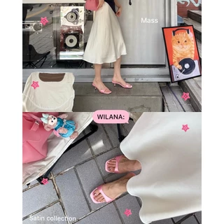 wilana shoes รองเท้าผ้าซาติน รุ่น SA-3