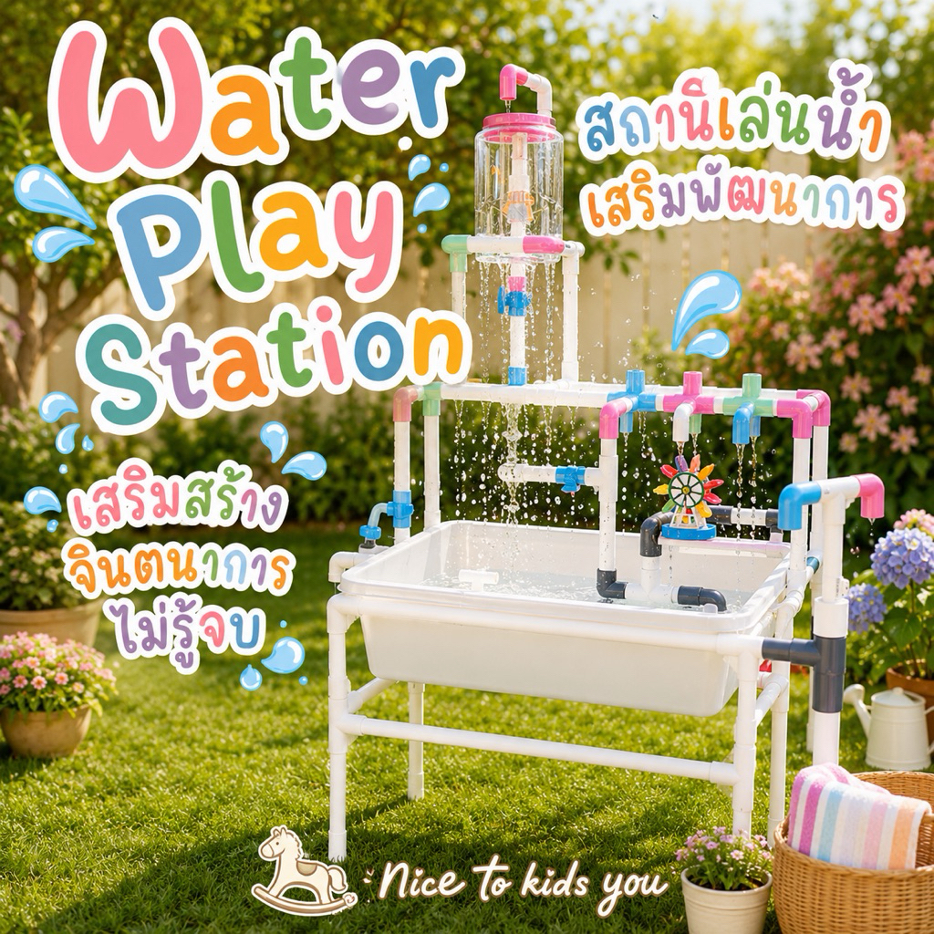 💥พร้อมส่ง💦Waterplay station ของเล่นเสริมพัฒนาการ