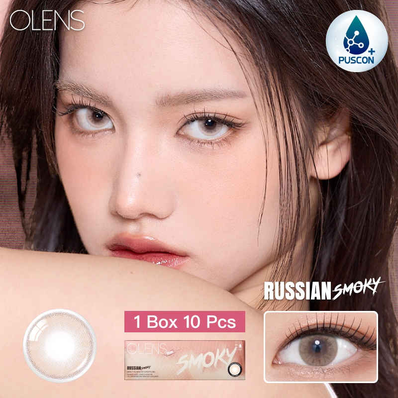 OLENS คอนแทคเลนส์ รุ่น Russian Smoky / Realish / Spanish Circle / Spanish Brown / Nella / ค่าสายตา -0.5