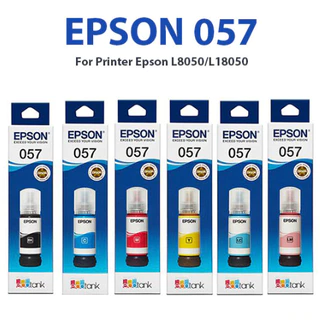 100% ของแท้ EPSON 057 น้ำหมึกเติมแท้ T09D100-600 FOR EPSON L8050 , L18050 70ml. BK,C,M,Y,LC,LM