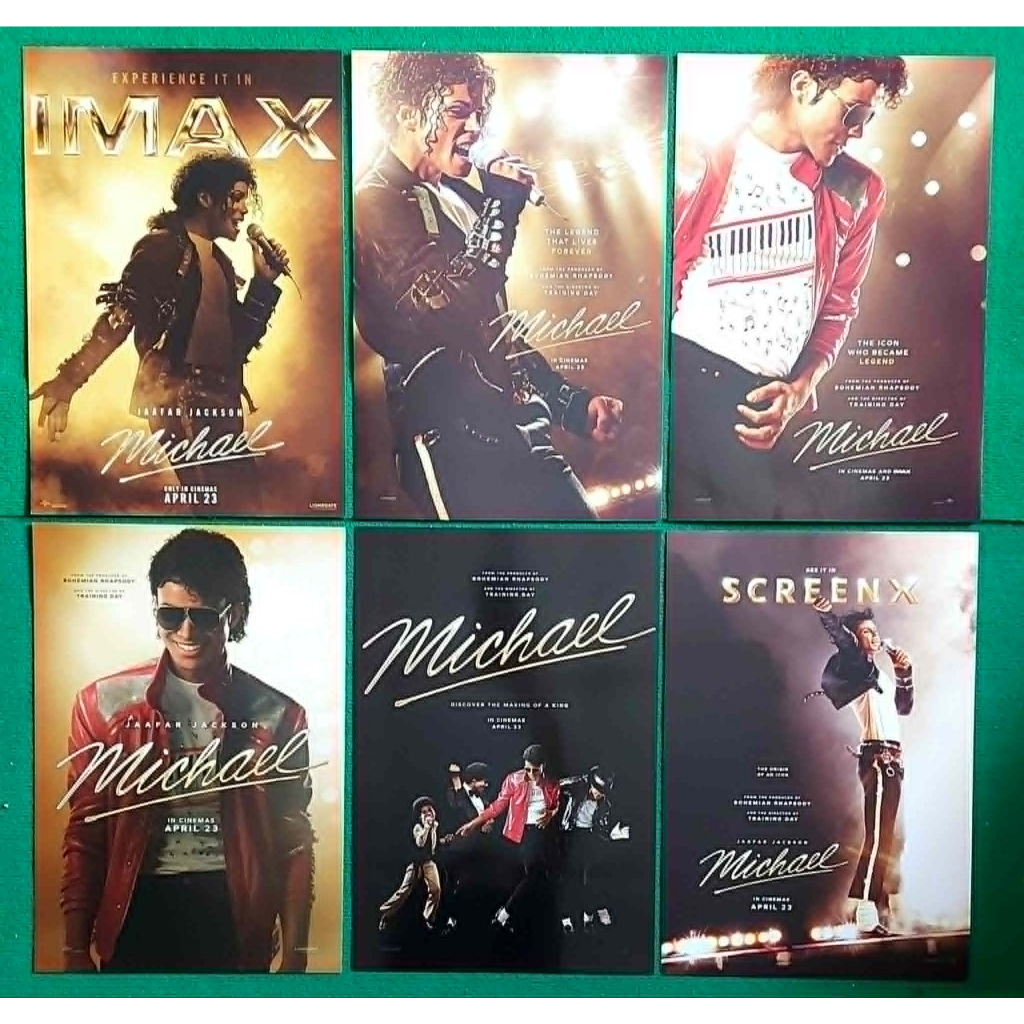 ไมเคิล Michael โปสเตอร์ 13x19นิ้ว จากเมเจอร์และSF การ์ดสะสม IMAX Collectible ซองกันน้ำ น่าเก็บสะสม
