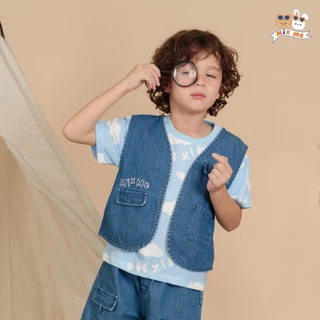 Mix Me เสื้อยืด เสื้อกั๊ก กางเกงยีนส์ ลายท้องฟ้า ผ้า Cotton เด็กชาย อายุ 1-7ปี เสื้อผ้าเด็ก รุ่น 400499/400502/400503