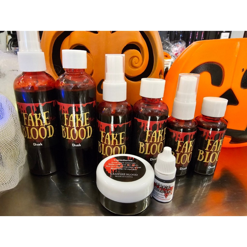 เลือดปลอม อุปกรณ์แต่งหน้า เมคอัพ ฮาโลวีน แต่งหน้า ผี รอยแผล  Fake Blood / Halloween Vampire Ghost Makeup Effect